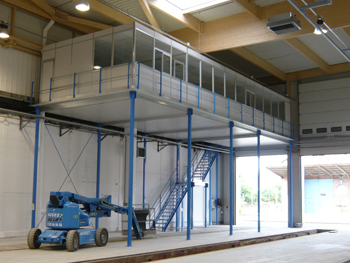 Mezzanines industrielles et plateformes  de lespace en hauteur