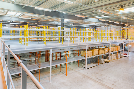 Des planchers pour mezzanines industrielles