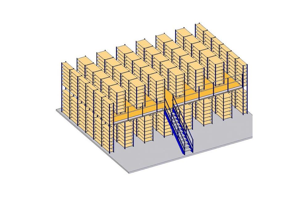 Mezzanine passerelle de stockage