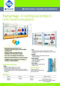 Rack de stockage grillag scuris SPADE