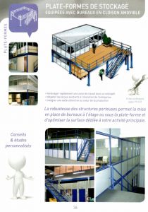 Plateformes industrielles avec bureaux intgrs