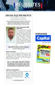 SPADE Equipements : interview Capital
