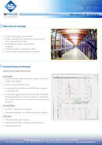 Mezzanine Industrielle - Spade Equipements