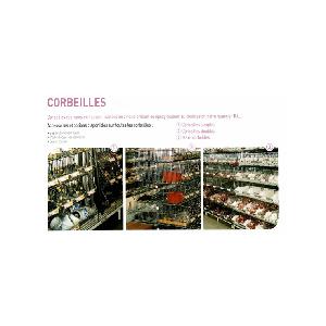 Corbeilles pour espaces de vente