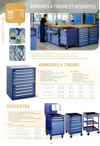 Catalogue armoires  tiroirs - dessertes