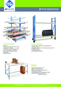 Chariot Cantilever de Manutention - SPADE