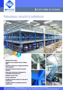 Mezzanine industrielle - Plateforme industrielle de stockage