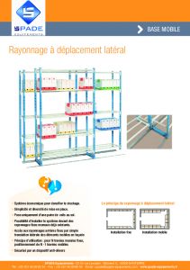 Rayonnage  dplacement latral SPADE