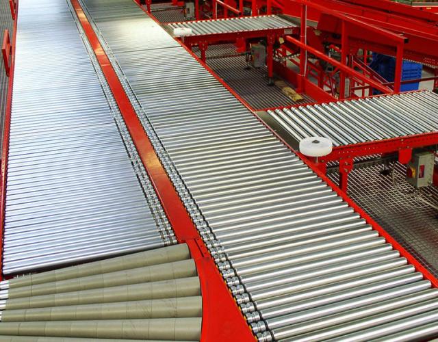 Convoyeur  rouleaux entran par courroies