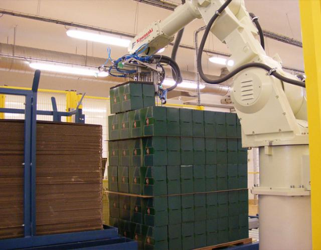 Palettisation de cartons