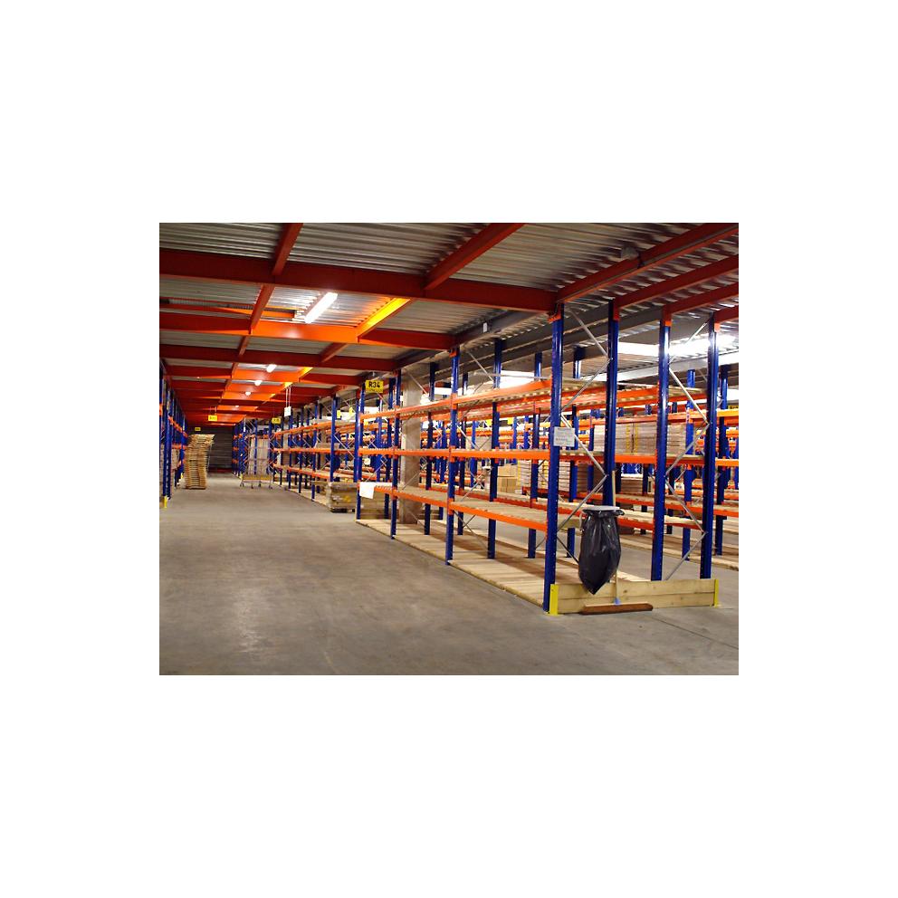 Mezzanine sur racks de rangement industriel