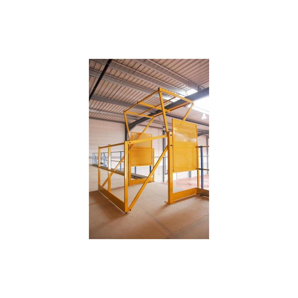 Sas de scurit avec protections latrales